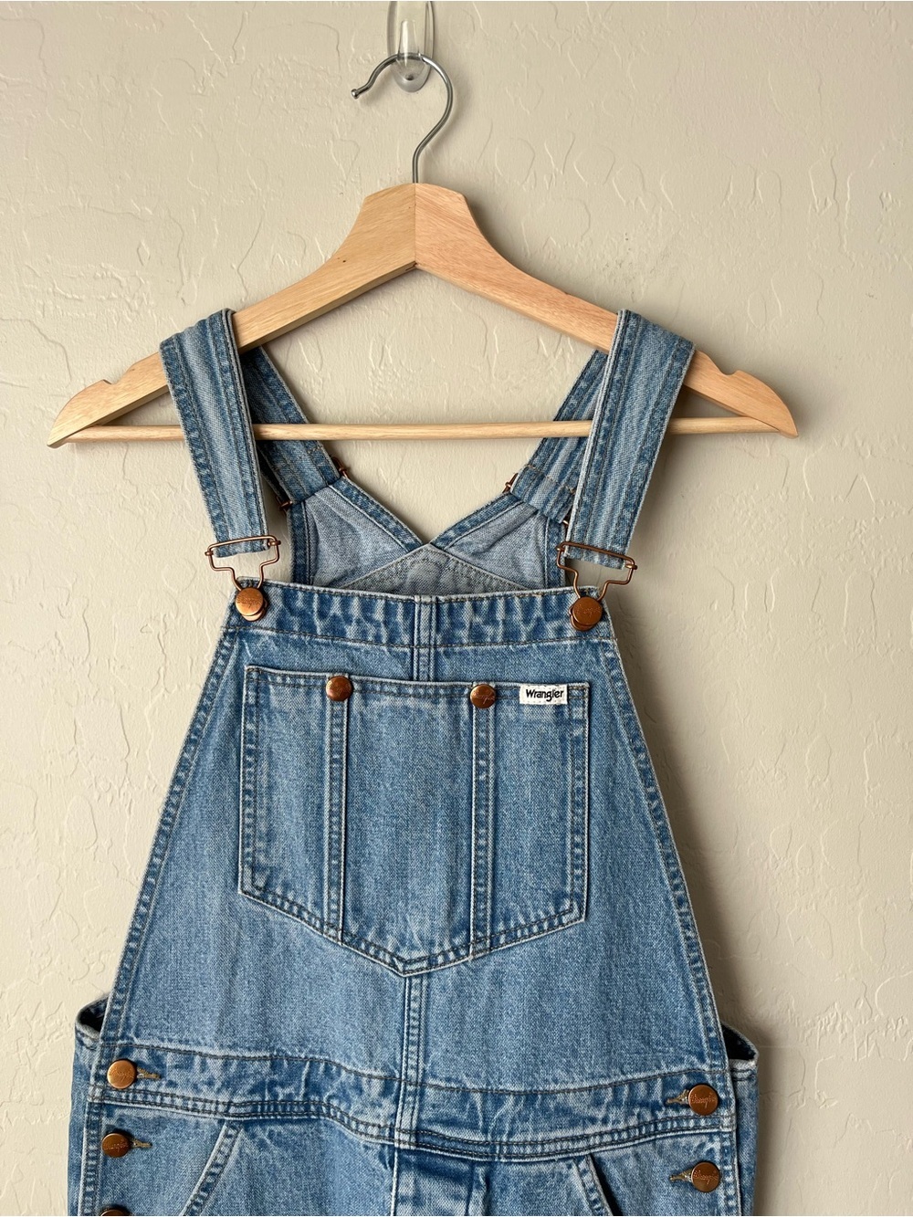 Wrangler Casey Jones Denim Western In Control Wide Leg Denim Overalls Size small - Picture 6 of 11